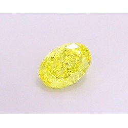 Diament laboratoryjny o barwie fantazyjnej szlif owalny, 1.45ct, VVS1, Fancy Vivid Yellow, IGI LG694504320