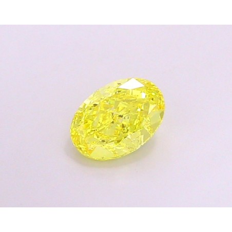 Diament laboratoryjny o barwie fantazyjnej szlif owalny, 1.45ct, VVS1, Fancy Vivid Yellow, IGI LG694504320