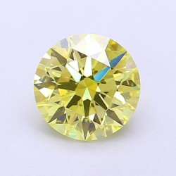 Diament laboratoryjny o barwie fantazyjnej szlif okrągły, 1.36ct, VVS2, Fancy Yellow, IGI LG700517743
