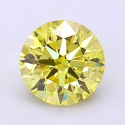 Diament laboratoryjny o barwie fantazyjnej szlif okrągły, 1.51ct, VVS1, Fancy Intense Yellow, IGI LG700517762