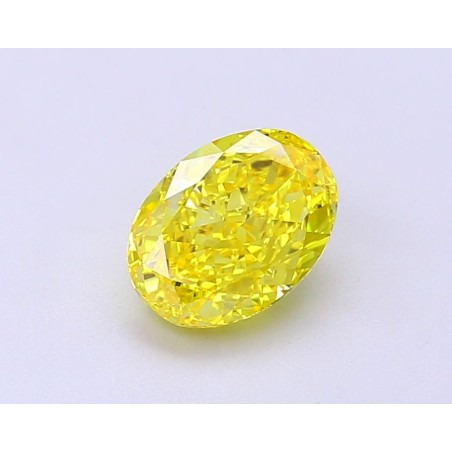 Diament laboratoryjny o barwie fantazyjnej szlif owalny, 1.5ct, VVS2, Fancy Vivid Yellow, IGI LG687528312