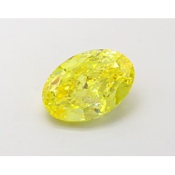 Diament laboratoryjny o barwie fantazyjnej szlif owalny, 1.5ct, VVS2, Fancy Vivid Yellow, IGI LG694504311