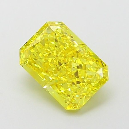 Diament laboratoryjny o barwie fantazyjnej radiant, 1.51ct, IF, Fancy Vivid Yellow, IGI LG660424283