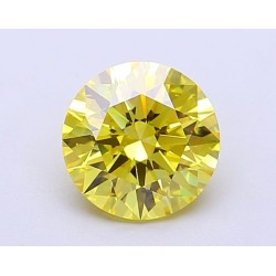 Diament laboratoryjny o barwie fantazyjnej szlif okrągły, 1.36ct, VVS2, Fancy Vivid Yellow, IGI LG700563571