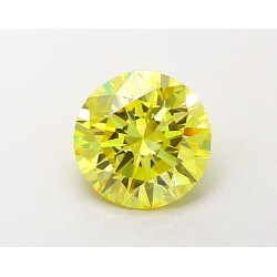Diament laboratoryjny o barwie fantazyjnej szlif okrągły, 1.5ct, VVS2, Fancy Intense Yellow, IGI LG651495255