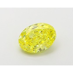 Diament laboratoryjny o barwie fantazyjnej szlif owalny, 1.51ct, IF, Fancy Vivid Yellow, IGI LG670432605