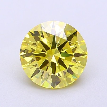 Diament laboratoryjny o barwie fantazyjnej szlif okrągły, 1.51ct, VVS1, Fancy Vivid Yellow, IGI LG700517754