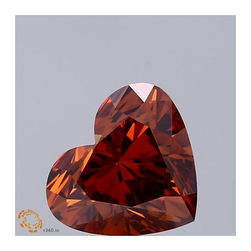 Diament laboratoryjny o barwie fantazyjnej serce, 2.02ct, VVS2, Fancy Vivid Orange, IGI LG670481974 Diament laboratoryjny o barwie fantazyjnej serce, 2.02ct, VVS2, Fancy Vivid Orange, IGI LG670481974