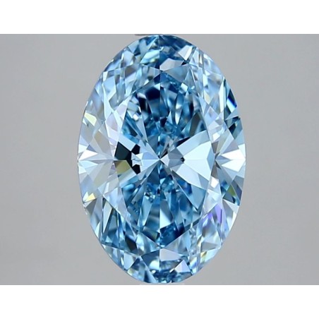 Diament laboratoryjny o barwie fantazyjnej szlif owalny, 2.06ct, VVS1, Fancy Vivid Blue, IGI LG707509848