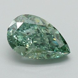 Diament laboratoryjny o barwie fantazyjnej szlif gruszkowy, 1.17ct, VVS2, Fancy Vivid Green, IGI LG723511038