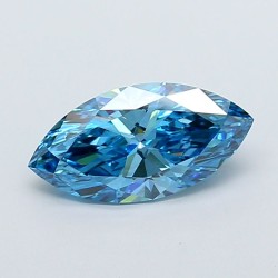 Diament laboratoryjny o barwie fantazyjnej markiza, 2.03ct, VVS1, Fancy Vivid Blue, IGI LG737568334