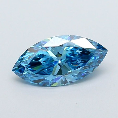 Diament laboratoryjny o barwie fantazyjnej markiza, 2.03ct, VVS1, Fancy Vivid Blue, IGI LG737568334