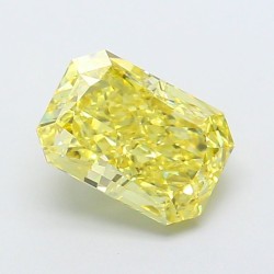 Diament laboratoryjny o barwie fantazyjnej radiant, 2.51ct, VVS2, Fancy Intense Yellow, IGI LG743541384