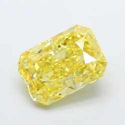 Diament laboratoryjny o barwie fantazyjnej radiant, 2.91ct, VVS2, Fancy Intense Yellow, IGI LG743541383