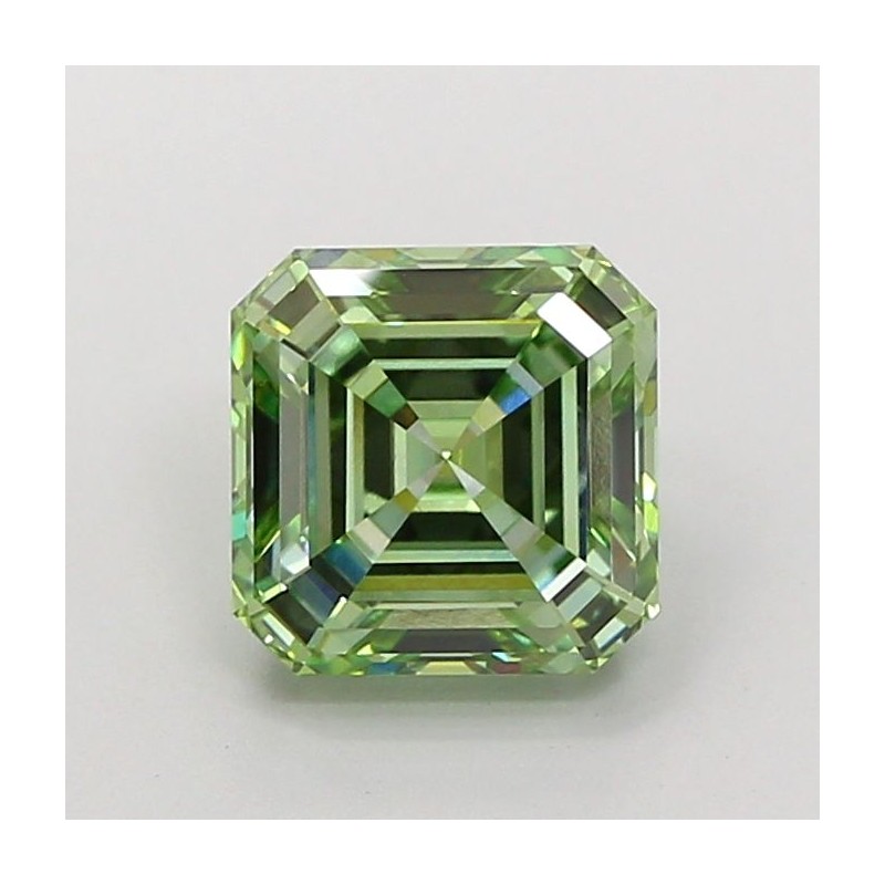 Diament laboratoryjny o barwie fantazyjnej Asscher, 2.71ct, VVS1, Fancy Vivid Green, IGI LG739503842 Diament laboratoryjny o barwie fantazyjnej Asscher, 2.71ct, VVS1, Fancy Vivid Green, IGI LG739503842