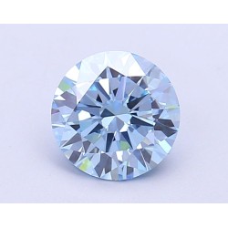 Diament laboratoryjny o barwie fantazyjnej szlif okrągły, 1.37ct, VVS2, Fancy Vivid Blue, IGI LG686502685