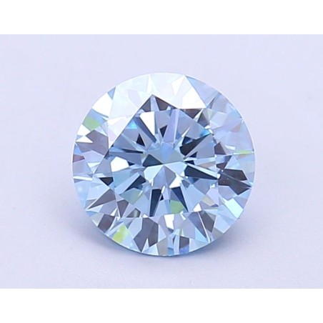 Diament laboratoryjny o barwie fantazyjnej szlif okrągły, 1.37ct, VVS2, Fancy Vivid Blue, IGI LG686502685