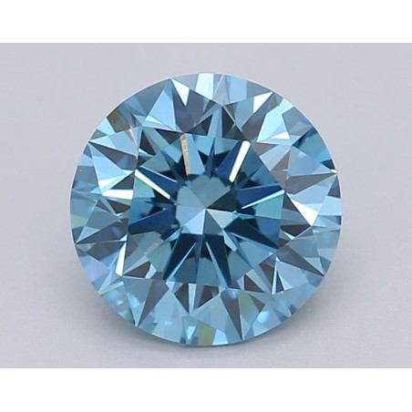 Diament laboratoryjny o barwie fantazyjnej szlif okrągły, 1.53ct, VVS2, Fancy Vivid Blue, IGI LG615361303
