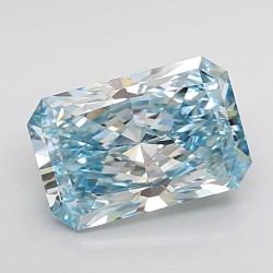 Diament laboratoryjny o barwie fantazyjnej radiant, 2.02ct, VVS2, Fancy Intense Greenish Blue, IGI LG732542708
