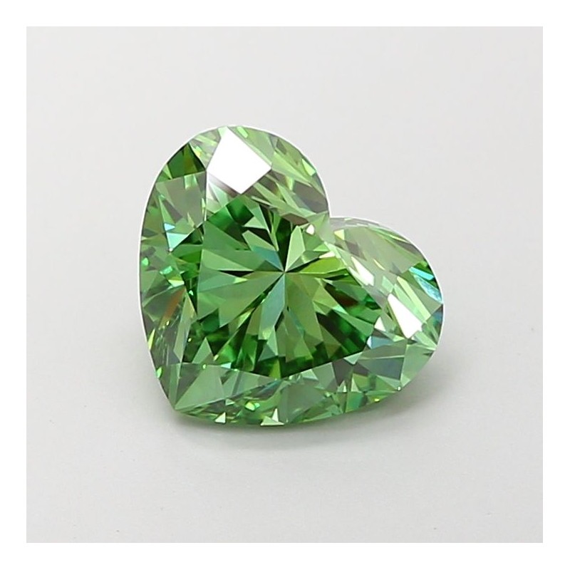Diament laboratoryjny o barwie fantazyjnej serce, 2.93ct, VVS2, Fancy Vivid Green, IGI LG741524893 Diament laboratoryjny o barwie fantazyjnej serce, 2.93ct, VVS2, Fancy Vivid Green, IGI LG741524893