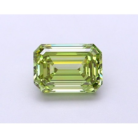 Diament laboratoryjny o barwie fantazyjnej szlif szmaragdowy, 1.1ct, VVS2, Fancy Vivid Green, IGI LG700563732