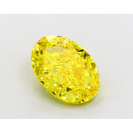 Diament laboratoryjny o barwie fantazyjnej szlif owalny, 2.04ct, VVS2, Fancy Vivid Yellow, IGI LG651490877