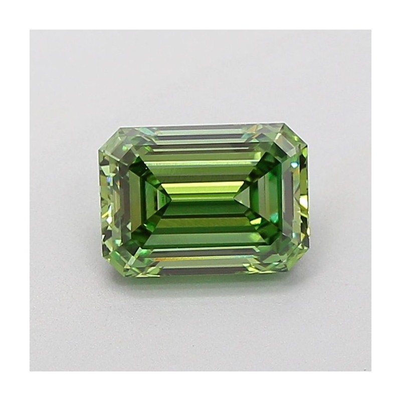 Diament laboratoryjny o barwie fantazyjnej szlif szmaragdowy, 1.55ct, VVS2, Fancy Vivid Green, IGI LG652473098 Diament laboratoryjny o barwie fantazyjnej szlif szmaragdowy, 1.55ct, VVS2, Fancy Vivid Green, IGI LG652473098