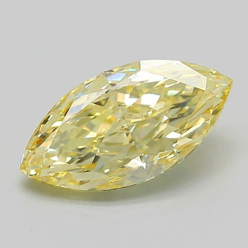 Diament laboratoryjny o barwie fantazyjnej markiza, 1.64ct, VVS2, Fancy Intense Yellow, IGI LG729531740