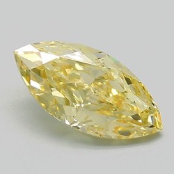 Diament laboratoryjny o barwie fantazyjnej markiza, 1.04ct, VVS2, Fancy Intense Yellow, IGI LG739514680