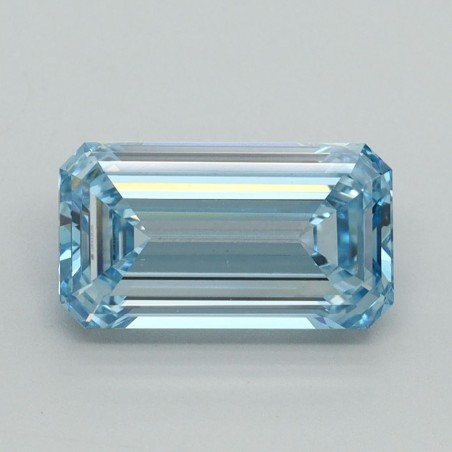 Diament laboratoryjny o barwie fantazyjnej szlif szmaragdowy, 2.14ct, VVS2, Fancy Intense Blue, IGI LG614338766