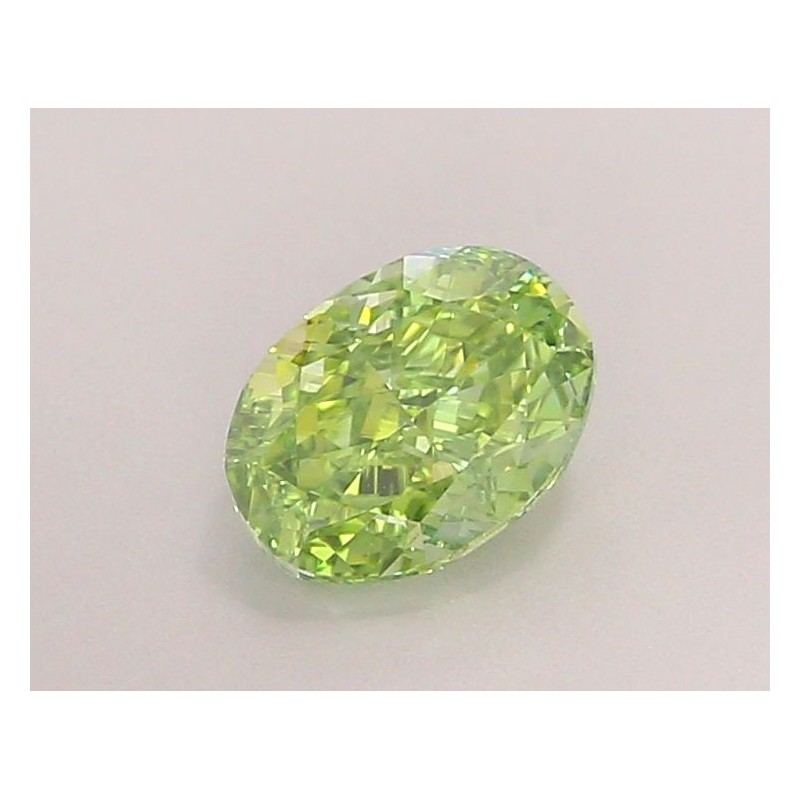 Diament laboratoryjny o barwie fantazyjnej szlif owalny, 1.04ct, VVS2, Fancy Vivid Green, IGI LG698596898