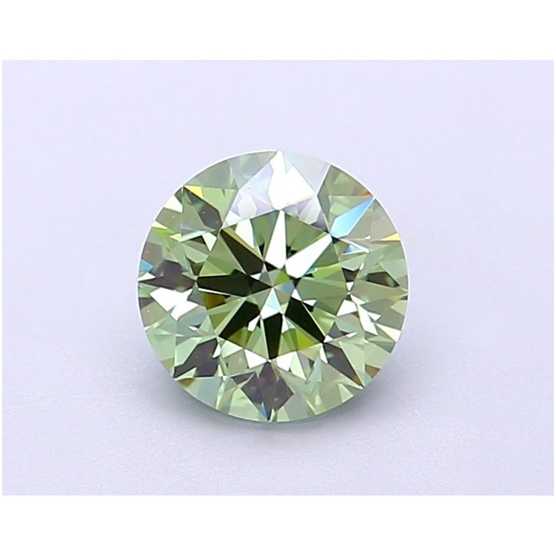 Diament laboratoryjny o barwie fantazyjnej szlif okrągły, 1.18ct, VVS2, Fancy Vivid Green, IGI LG698557100