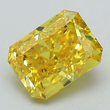 Diament laboratoryjny o barwie fantazyjnej radiant, 1.58ct, VVS2, Fancy Vivid Yellow, IGI LG593366304