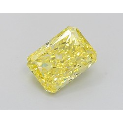 Diament laboratoryjny o barwie fantazyjnej radiant, 1.77ct, IF, Fancy Vivid Yellow, IGI LG639430088