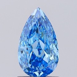 Diament laboratoryjny o barwie fantazyjnej szlif gruszkowy, 1.21ct, VVS2, Fancy Vivid Blue, IGI LG735505173