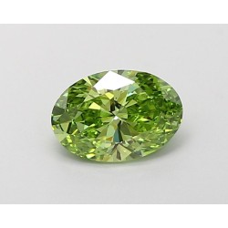 Diament laboratoryjny o barwie fantazyjnej szlif owalny, 1.01ct, VVS2, Fancy Vivid Green, IGI LG660422358