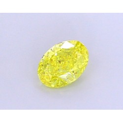 Diament laboratoryjny o barwie fantazyjnej szlif owalny, 1.31ct, IF, Fancy Vivid Yellow, IGI LG694504325