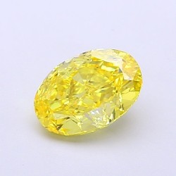 Diament laboratoryjny o barwie fantazyjnej szlif owalny, 1.31ct, VVS1, Fancy Vivid Yellow, IGI LG700517046