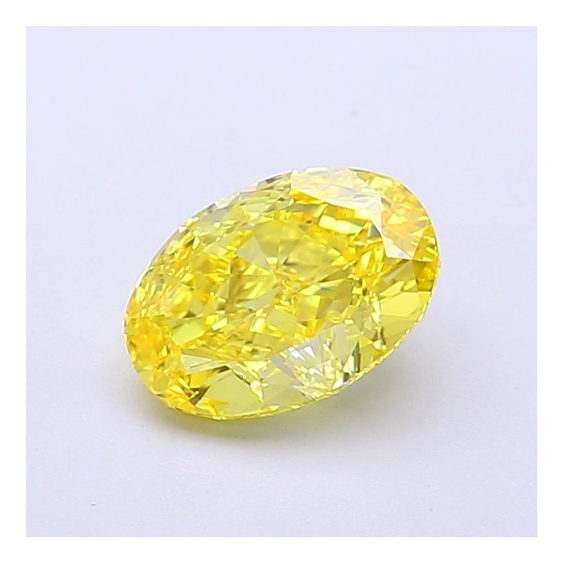 Diament laboratoryjny o barwie fantazyjnej szlif owalny, 1.31ct, VVS1, Fancy Vivid Yellow, IGI LG700517046