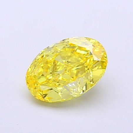 Diament laboratoryjny o barwie fantazyjnej szlif owalny, 1.31ct, VVS1, Fancy Vivid Yellow, IGI LG700517046