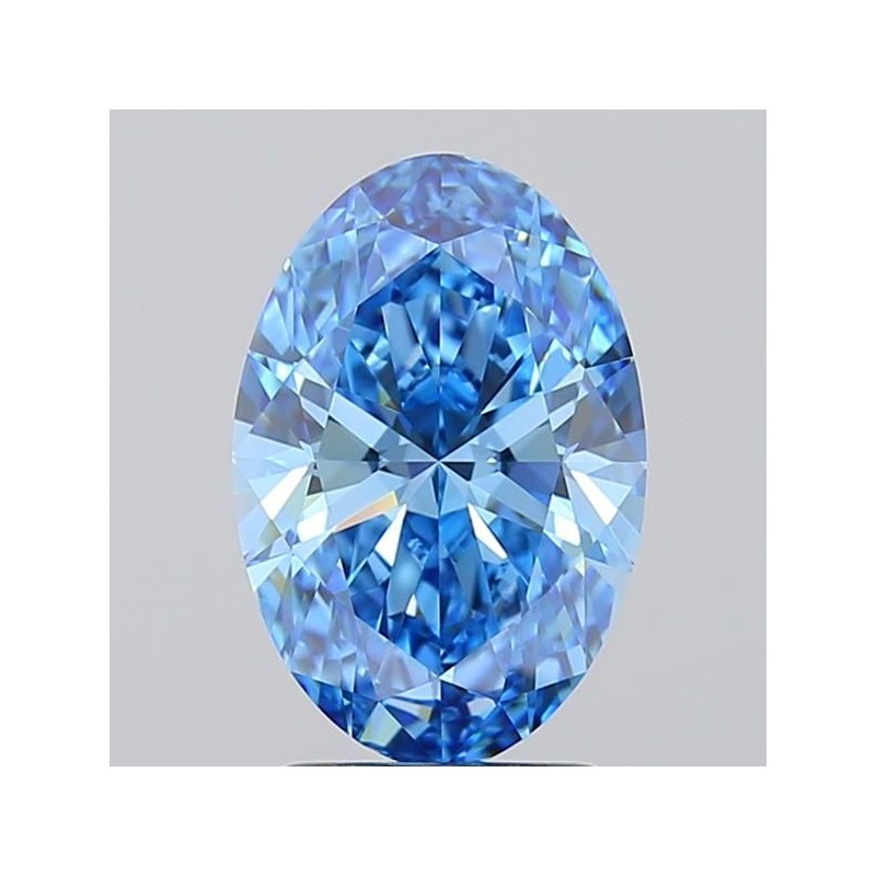 Diament laboratoryjny o barwie fantazyjnej szlif owalny, 2.04ct, VVS1, Fancy Vivid Blue, IGI LG717577435
