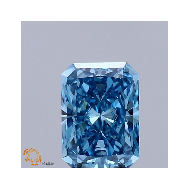 Diament laboratoryjny o barwie fantazyjnej radiant, 1.12ct, VVS2, Fancy Vivid Blue, IGI LG674547633