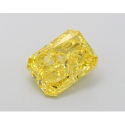 Diament laboratoryjny o barwie fantazyjnej radiant, 1.39ct, VVS1, Fancy Vivid Yellow, IGI LG639430091