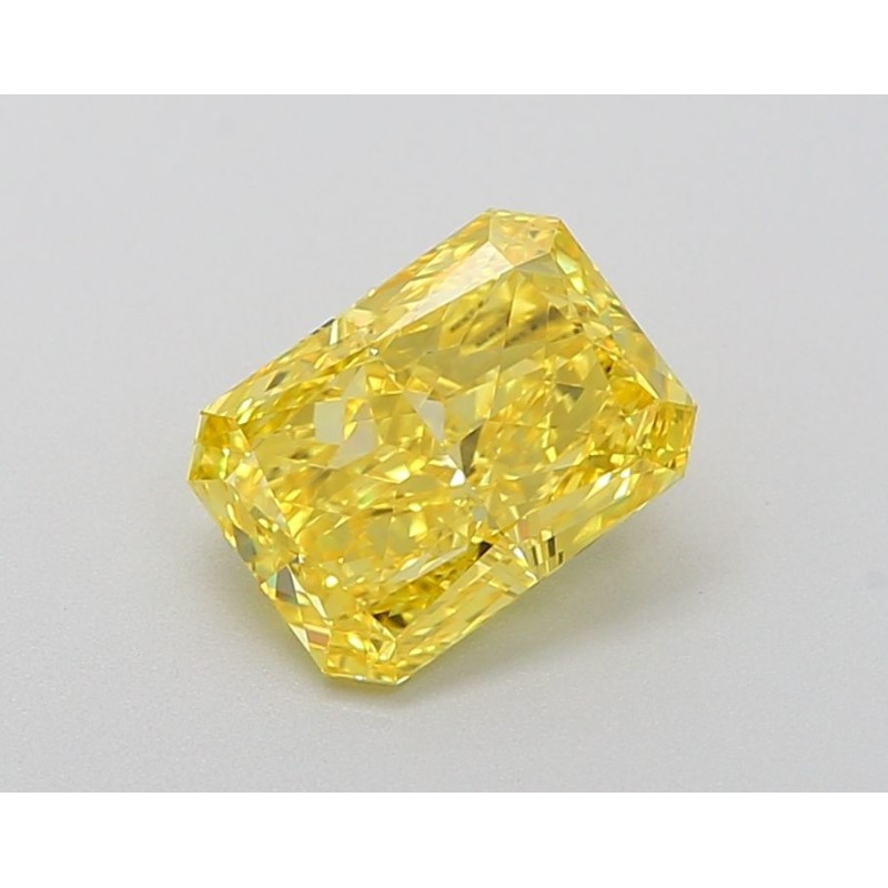 Diament laboratoryjny o barwie fantazyjnej radiant, 1.39ct, VVS1, Fancy Vivid Yellow, IGI LG639430091