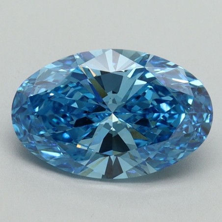 Diament laboratoryjny o barwie fantazyjnej szlif owalny, 2.12ct, VVS2, Fancy Vivid Blue, IGI LG644444226