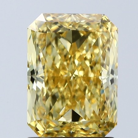 Diament laboratoryjny o barwie fantazyjnej radiant, 2.06ct, VVS2, Fancy Vivid Yellow, IGI LG678508595