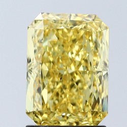 Diament laboratoryjny o barwie fantazyjnej radiant, 2.06ct, VVS2, Fancy Vivid Yellow, IGI LG678508707