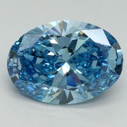 Diament laboratoryjny o barwie fantazyjnej szlif owalny, 2.13ct, VVS2, Fancy Vivid Blue, IGI LG644418243