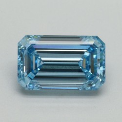 Diament laboratoryjny o barwie fantazyjnej szlif szmaragdowy, 2.13ct, VVS2, Fancy Vivid Blue, IGI LG641412271