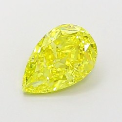 Diament laboratoryjny o barwie fantazyjnej szlif gruszkowy, 1.25ct, VVS1, Fancy Vivid Yellow, IGI LG700517878